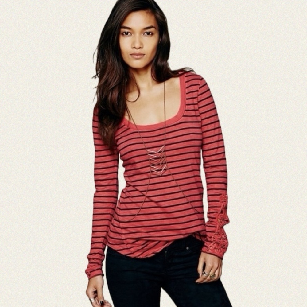 Free People Tuscaloosa Hard Candy Top